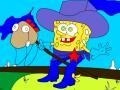 遊戲Cowboy Spongebob Coloring