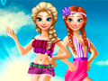 遊戲Elsa And Anna Summer Vacation