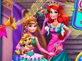 遊戲Anna And Ariel Princess Ball Dress Up