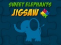 遊戲Sweet Elephants Jigsaw