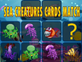 遊戲Sea creatures cards match