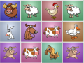 遊戲Farm animals matching puzzles