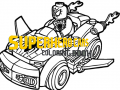 遊戲Superhero Cars Coloring Book