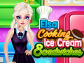 遊戲Elsa Cooking Ice Cream Sandwiches
