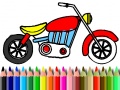 遊戲Back To School: Motorbike Coloring