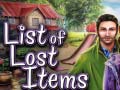 遊戲List of Lost Items
