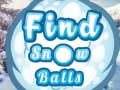 遊戲Find Snow Balls