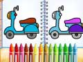 遊戲Cute Bike Coloring Book