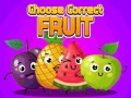 遊戲Choose Correct Fruit