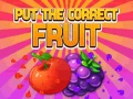 遊戲Put The Correct Fruit