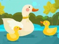 遊戲Mother Duck and Ducklings Jigsaw