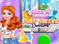 遊戲Eliza & Annie Puff Sleeve Dress Up