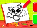遊戲Easy Kids Coloring Bat