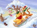 遊戲Winnie the Pooh Christmas Jigsaw Puzzle 2