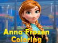 遊戲Anna Frozen Coloring