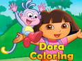 遊戲Dora Coloring