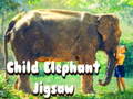 遊戲Child Elephant Jigsaw