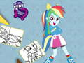 遊戲Equestria Girls Coloring Book