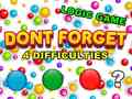 遊戲Dont Forget