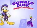 遊戲Donald Duck memory card match