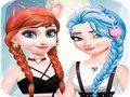 遊戲Elsa and Anna Dress Up Makeup 