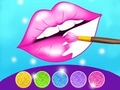 遊戲Glitter Lips Coloring Game