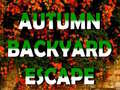 遊戲Autumn Backyard Escape 