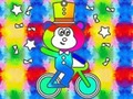 遊戲Coloring Book: Monkey Rides Unicycle