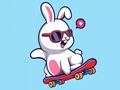 遊戲Coloring Book: Rabbit Skateboard