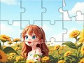 遊戲Jigsaw Puzzle: Sunflower Girl