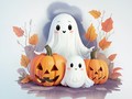 遊戲Coloring Book: Halloween Ghosts