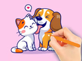 遊戲Coloring Book: Dog And Cat