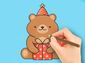 遊戲Coloring Book: Gift Bear