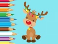 遊戲Coloring Book: Cute Christmas Reindee