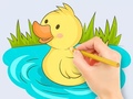遊戲Coloring Book: Baby Duck Swim