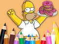 遊戲Coloring Book: Simpson Doughnut