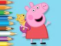 遊戲Coloring Book: Peppa With Toy Bear