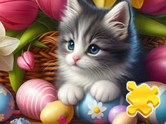 遊戲Jigsaw Puzzle: Easter Cat