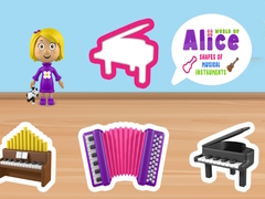 遊戲World of Alice Shapes of Musical Instruments