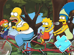 遊戲Jigsaw Puzzle: Simpson Family Riding
