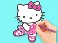遊戲Coloring Book: Hello Kitty Dancing
