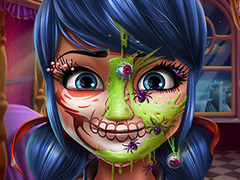 遊戲Dotted Girl Halloween Makeup