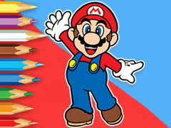 遊戲Coloring Book: Mario Happy Skating