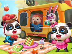 遊戲Jigsaw Puzzle: Little Panda Picnic