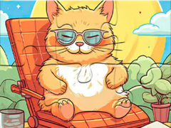 遊戲Jigsaw Puzzle: Enjoying Cat