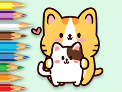 遊戲Coloring Book: Hugging Cat
