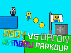 遊戲Obby vs Bacon Rainbow Parkour