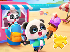 遊戲Jigsaw Puzzle: Baby Panda Ice Cream Car