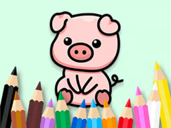 遊戲Coloring Book: Cute Pig 2
