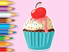遊戲Coloring Book: Apple Cupcake